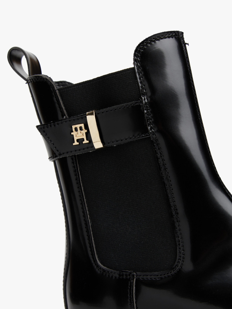 Μαύρο TH Monogram Μποτάκια Με Cleat Σόλα  Κορίτσια