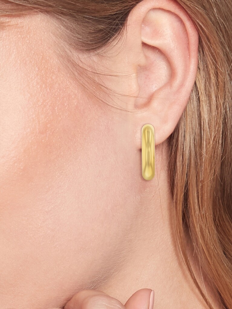 Gold Gold-Plated Circles Earrings  Women
