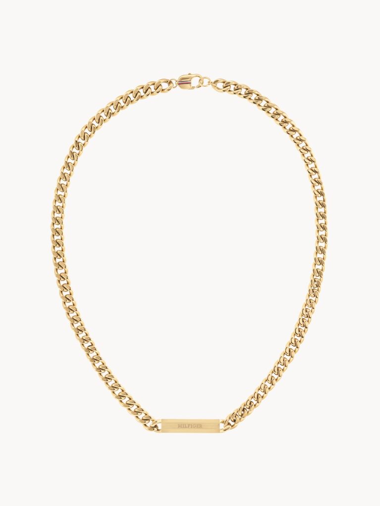 Gold Gold-Tone Chunky Chain Link Necklace  Men