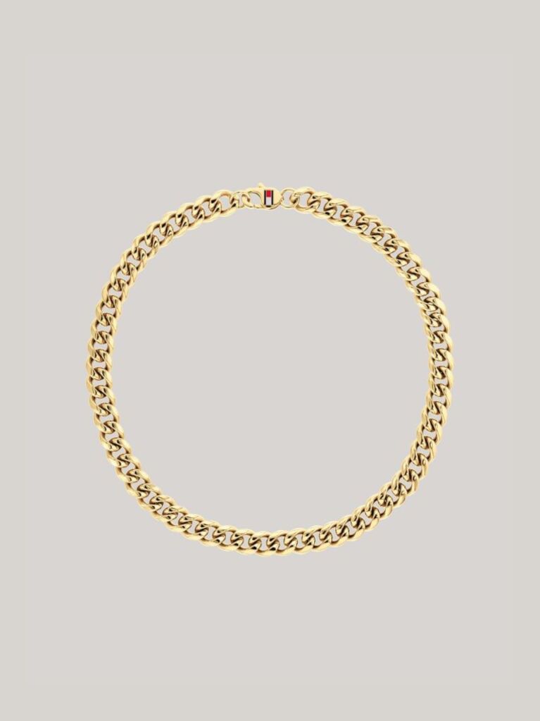 Gold Gold-Tone Chunky Chain Link Necklace  Men
