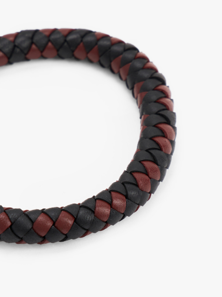 Multi Braided Leather Bracelet  Men