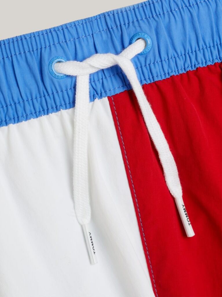 Blue Hilfiger Flag Mid Length Swim Trunks  Boys