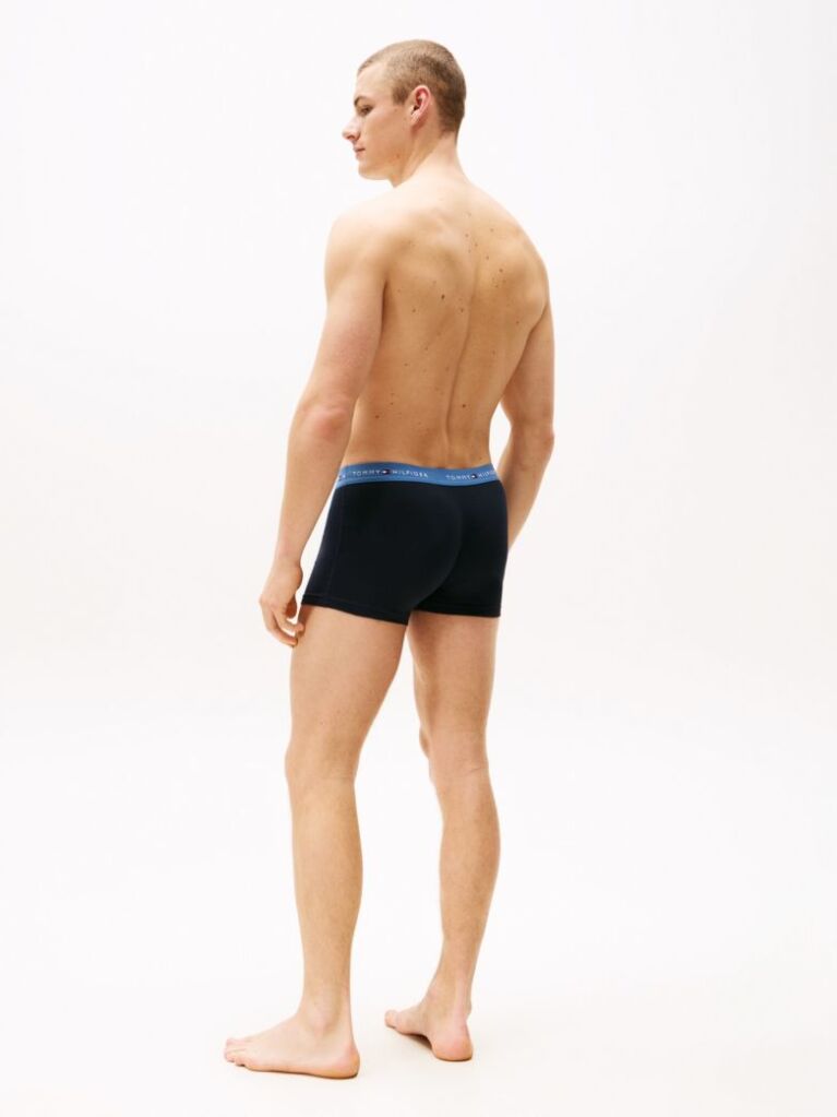 Multi 3-Pack Logo Waistband Trunks  Men