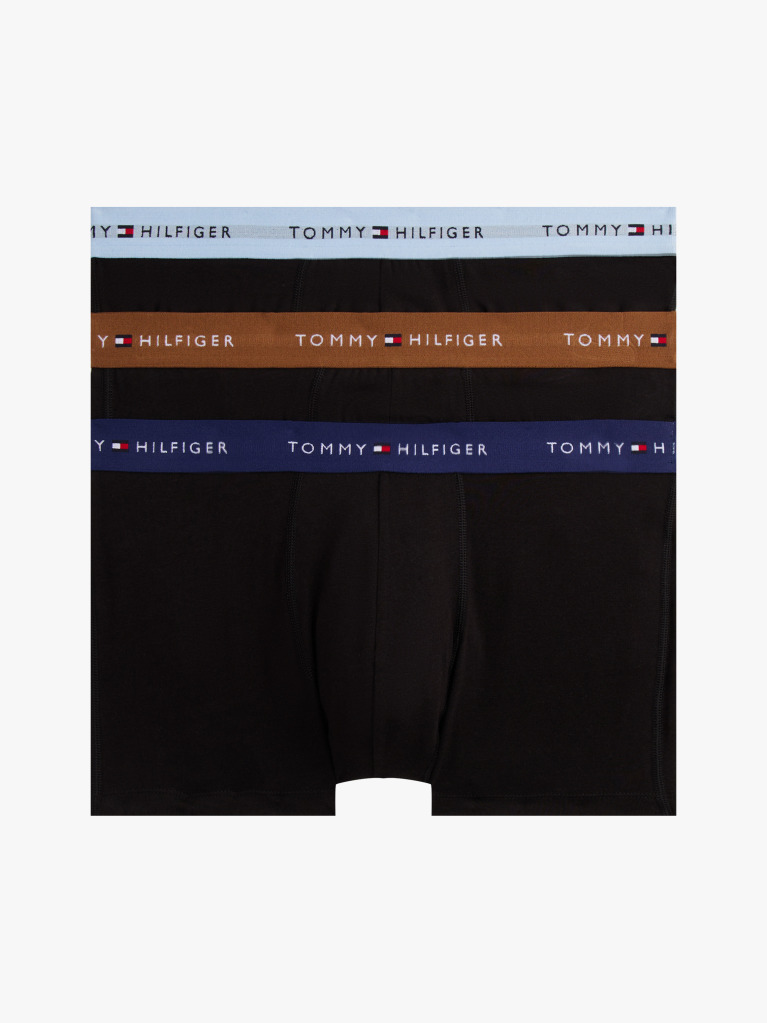 Multi 3-Pack Logo Waistband Trunks  Men
