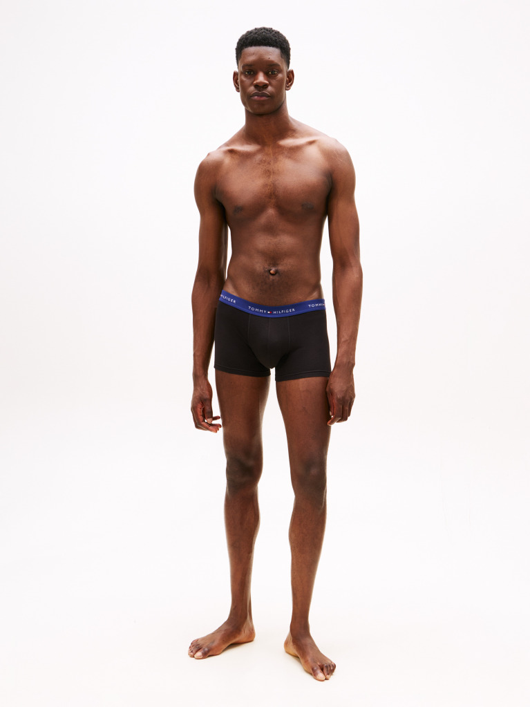 Multi 3-Pack Logo Waistband Trunks  Men