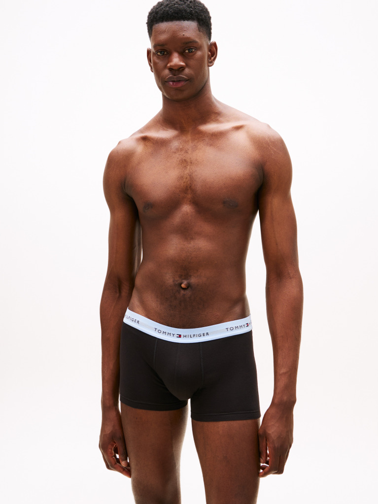 Multi 3-Pack Logo Waistband Trunks  Men