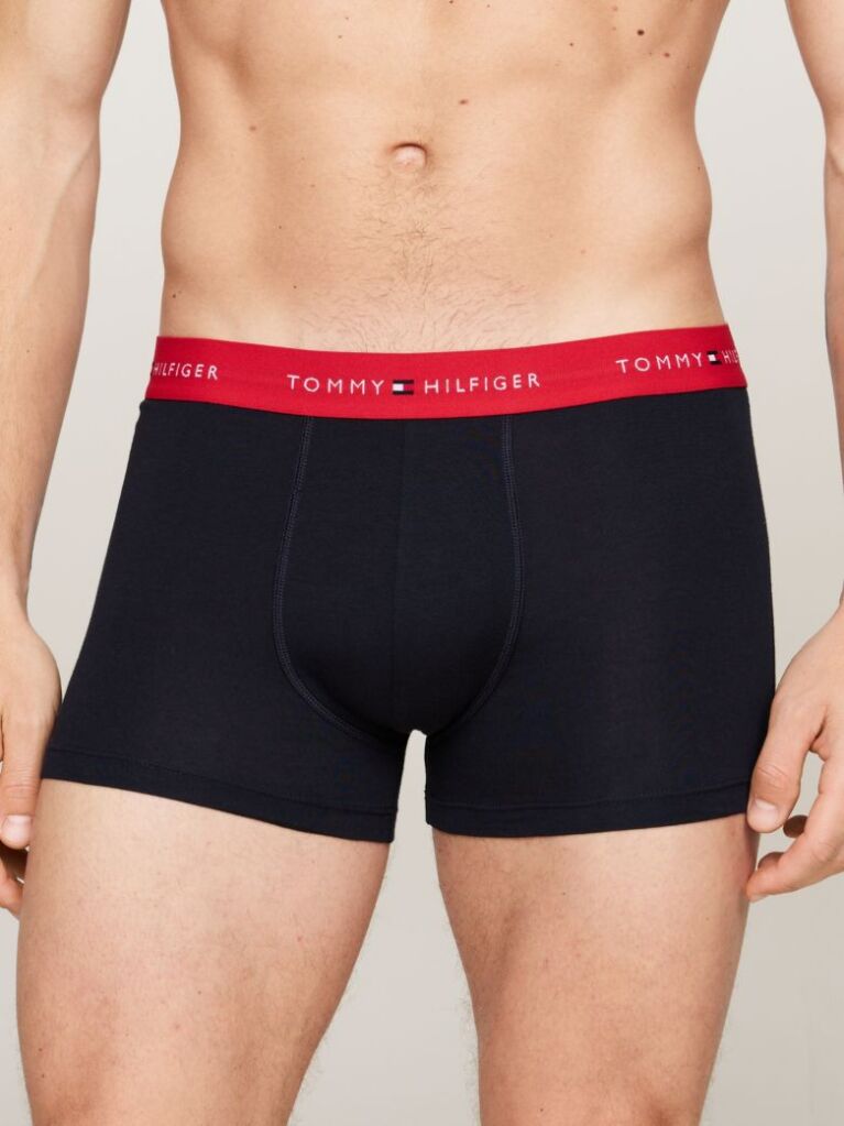 Multi 3-Pack Logo Waistband Trunks  Men