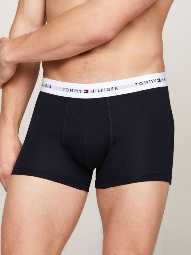 Multi 3-Pack Logo Waistband Trunks  Men