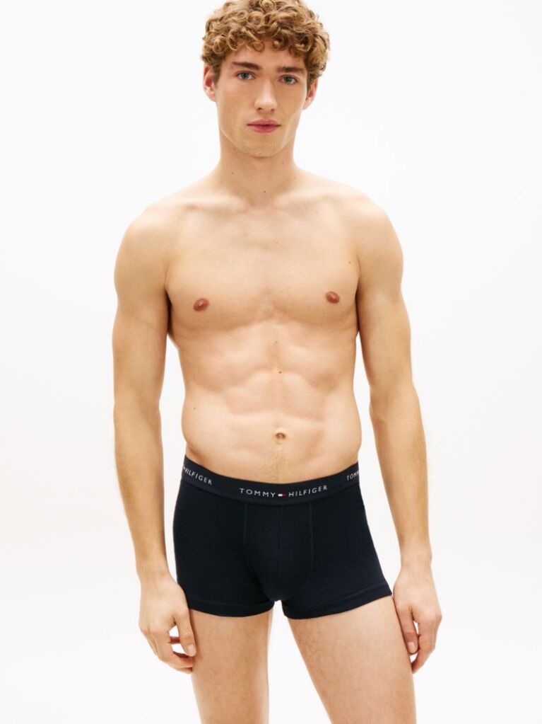 Multi 3-Pack Logo Waistband Trunks  Men