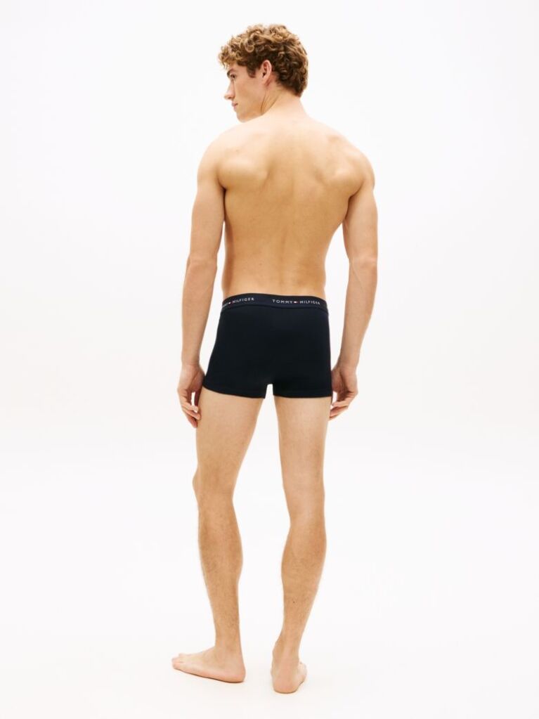 Multi 3-Pack Logo Waistband Trunks  Men