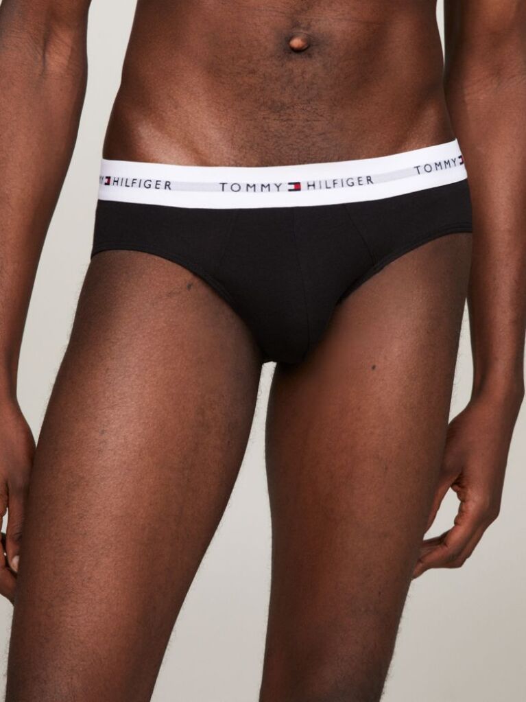 Black 5-Pack Signature Logo Waistband Briefs  Men
