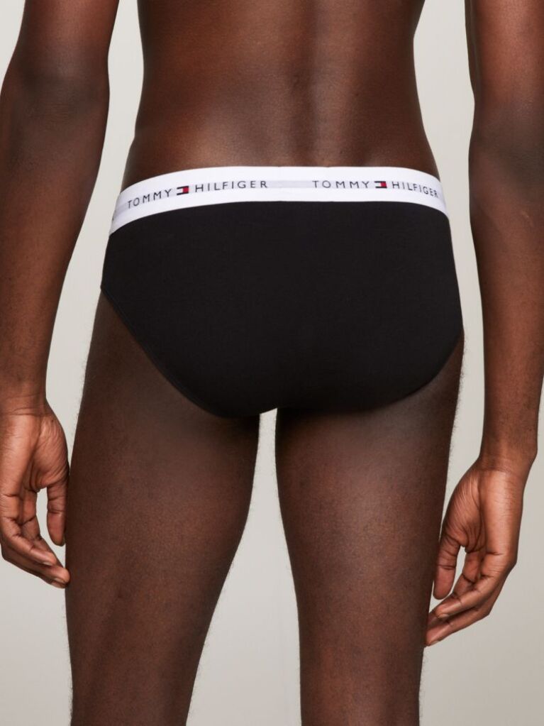 Black 5-Pack Signature Logo Waistband Briefs  Men