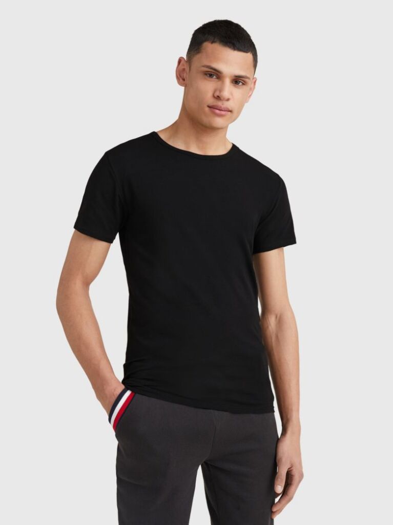 Black 3-Pack Premium Essential Stretch T-Shirts  Men