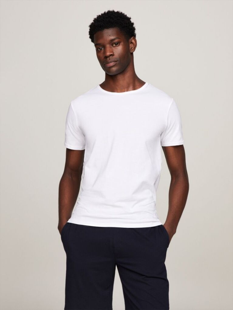 White 3-Pack Premium Essential Stretch T-Shirts  Men