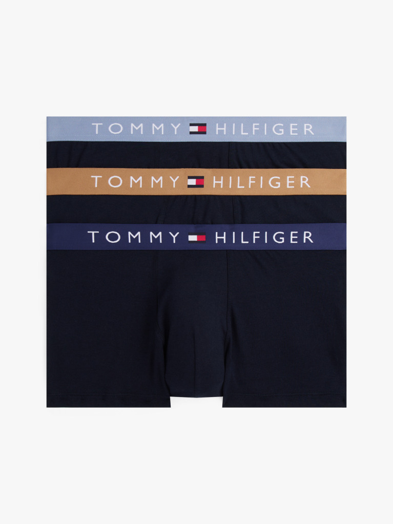 Multi 3-Pack TH Original Logo Waistband Trunks  Men