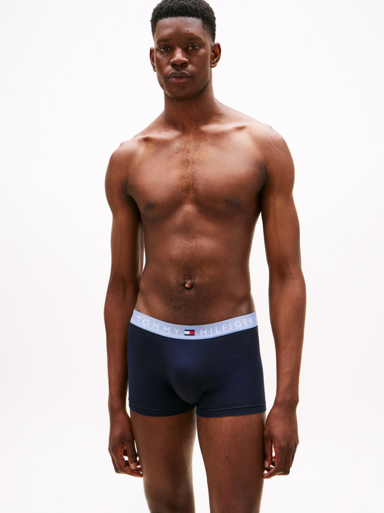 Multi 3-Pack TH Original Logo Waistband Trunks  Men