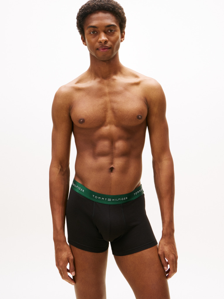 Multi 3-Pack Metallic Logo Trunks Gift Set  Men