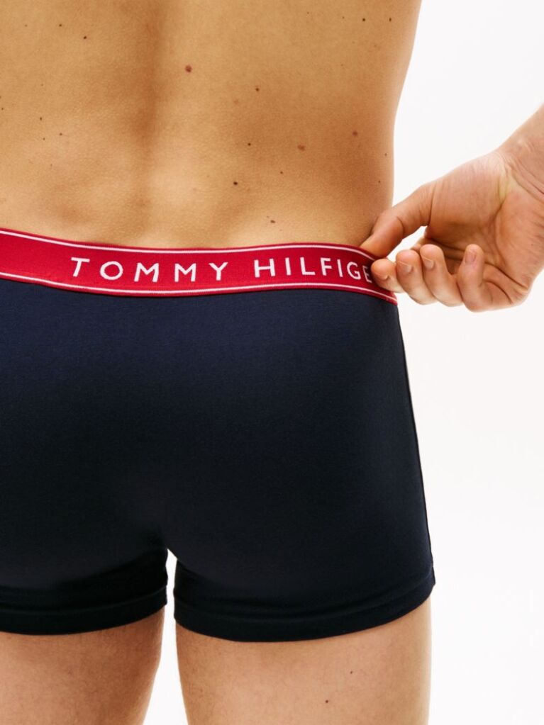 Multi 3-Pack Logo Waistband Trunks  Men