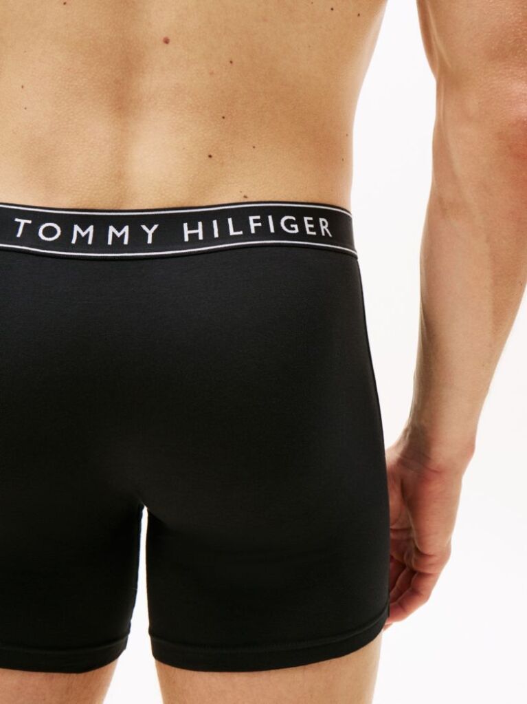 Black 3-Pack Logo Waistband Boxer Briefs  Men