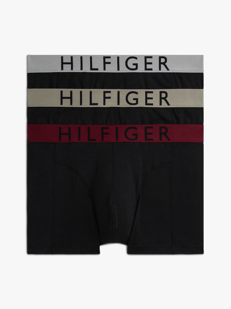 Multi 3-Pack Contrast Waistband Trunks  Men