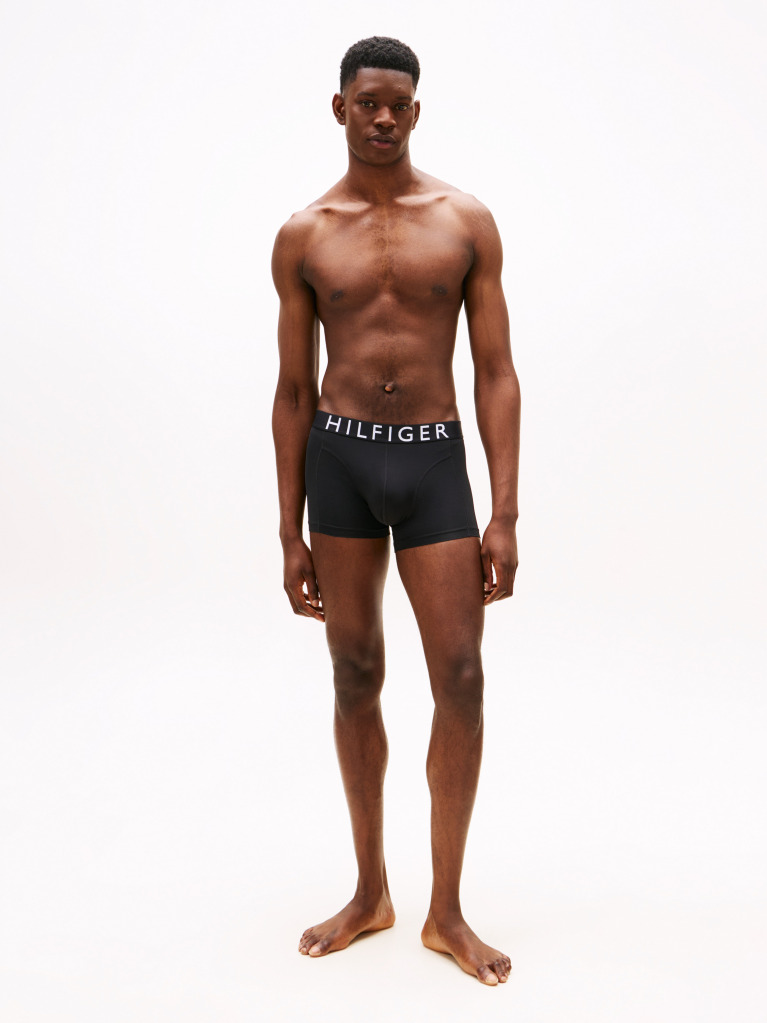 Multi 3-Pack Microfibre Logo Waistband Trunks  Men