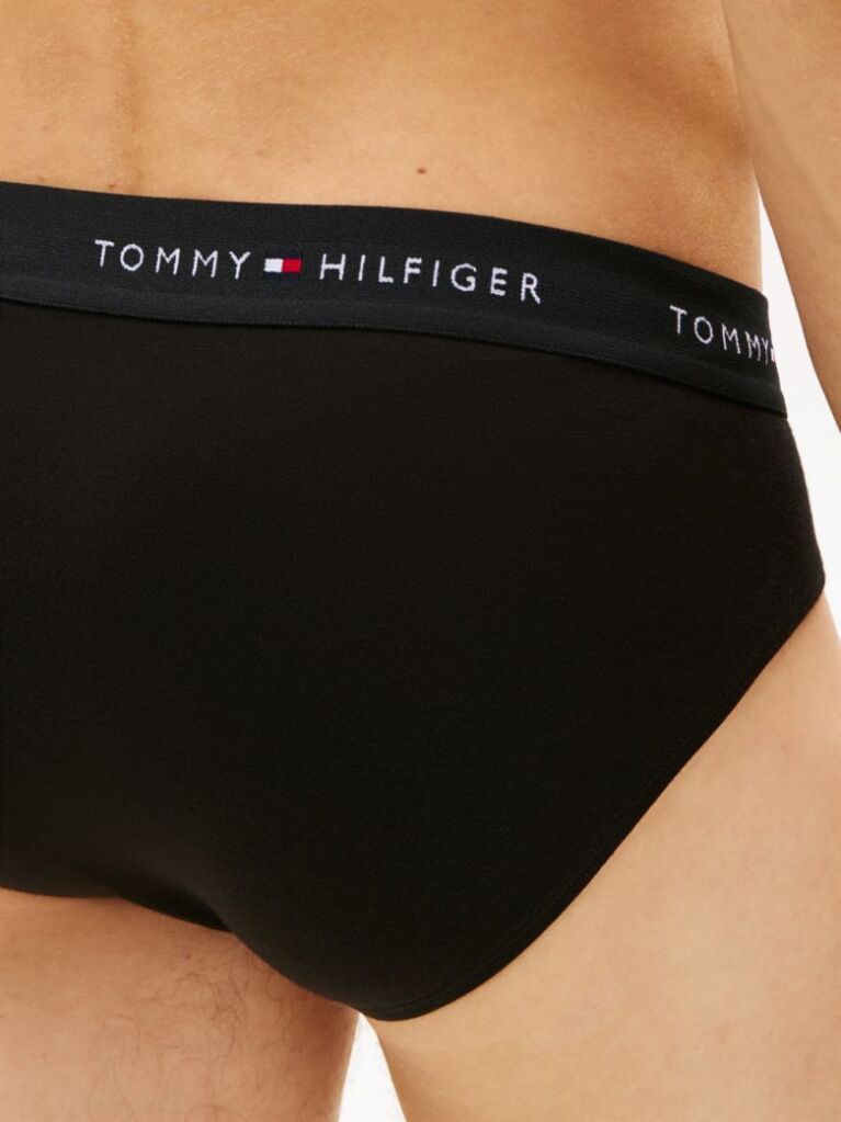 Black 3-Pack Signature Logo Waistband Briefs  Men