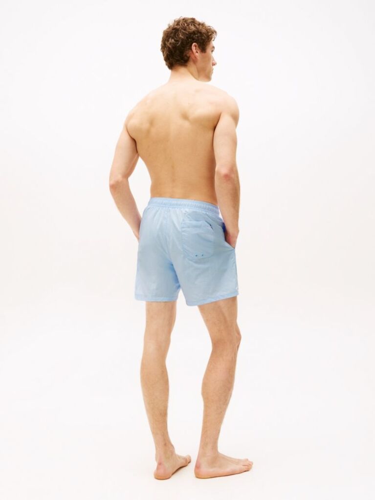 Blue Essential Mid Length Swim Shorts  Men