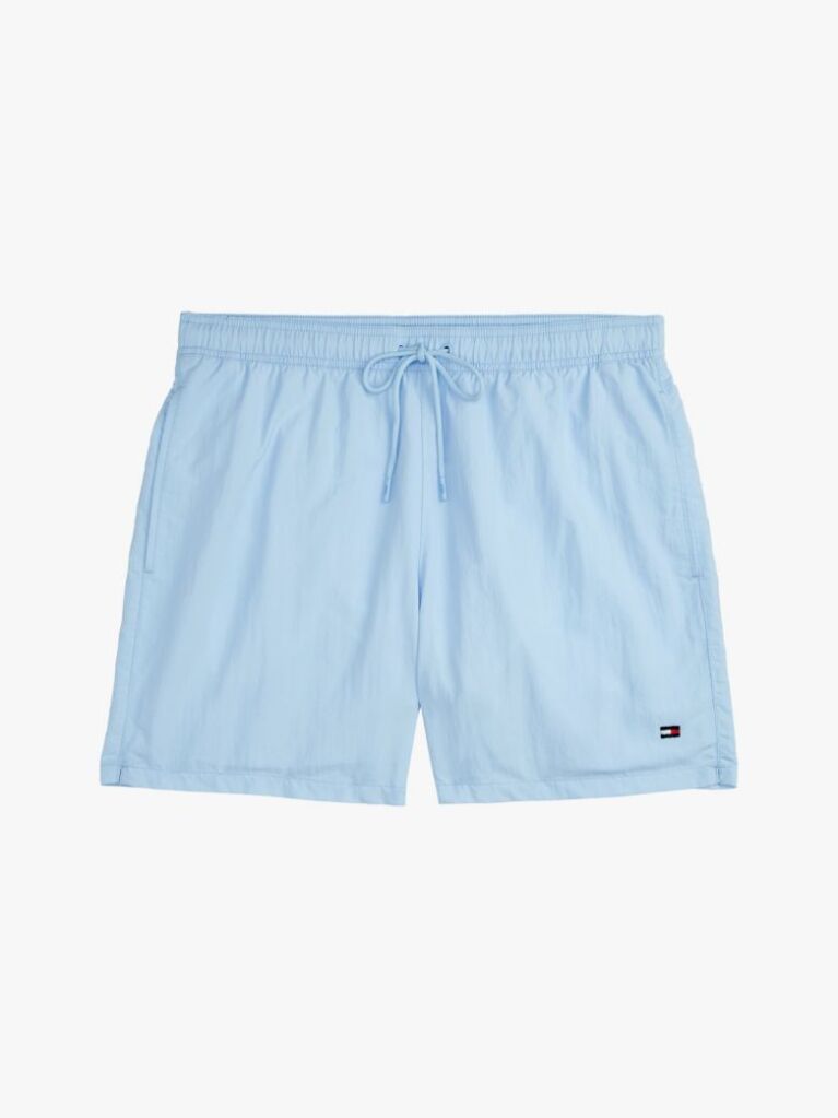 Blue Essential Mid Length Swim Shorts  Men