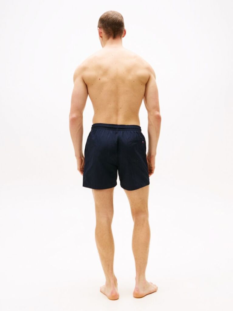 Blue Essential Mid Length Swim Shorts  Men