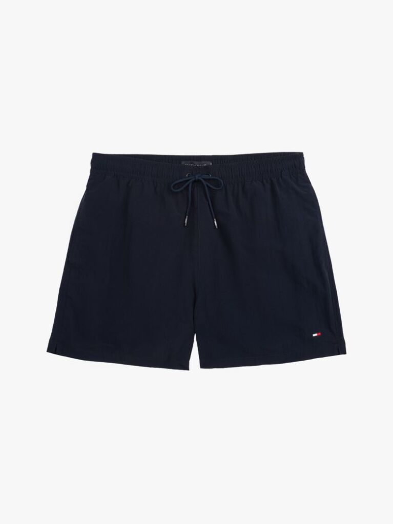 Blue Essential Mid Length Swim Shorts  Men