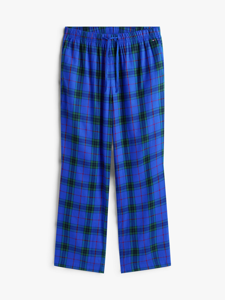 Blue TH Original Flannel Pyjamas And Slippers Gift Box  Men
