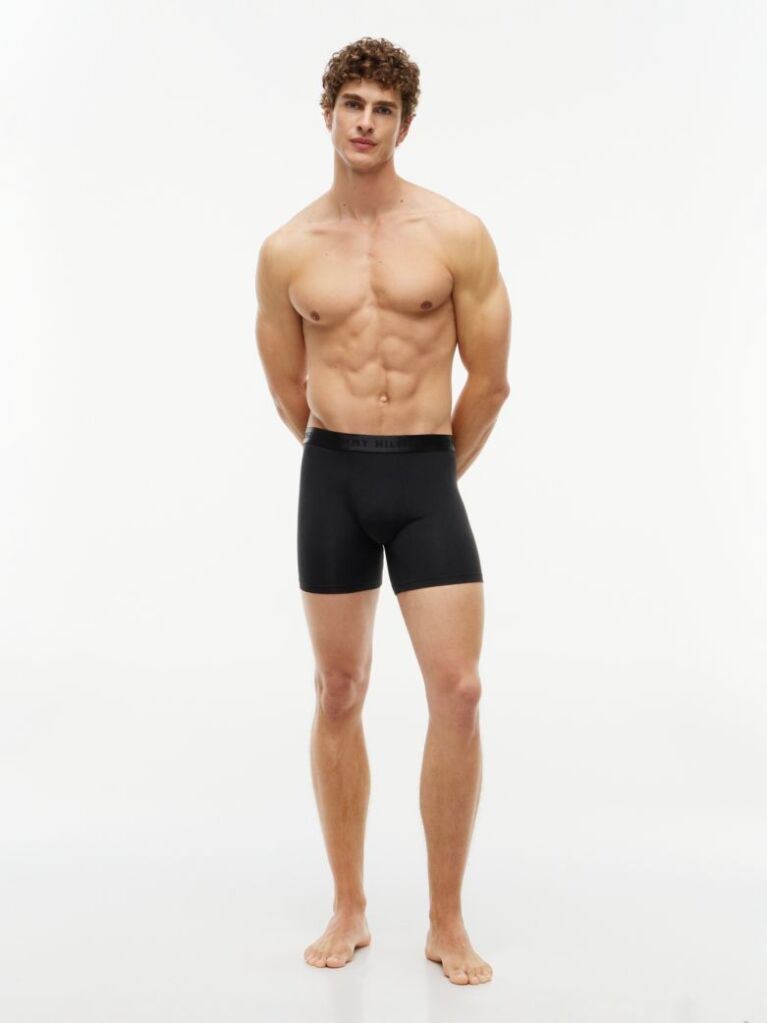 Black 3-Pack Everyday Luxe Tonal Boxer Briefs  Men