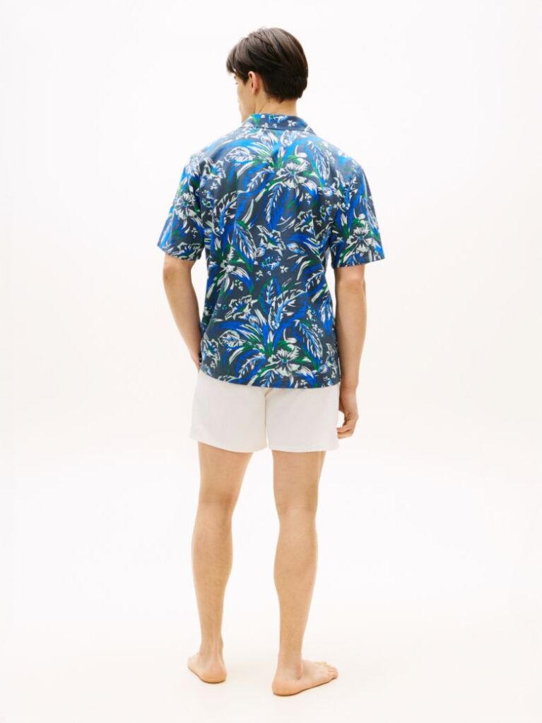 Multi Essential Print Bowling Shirt  Men