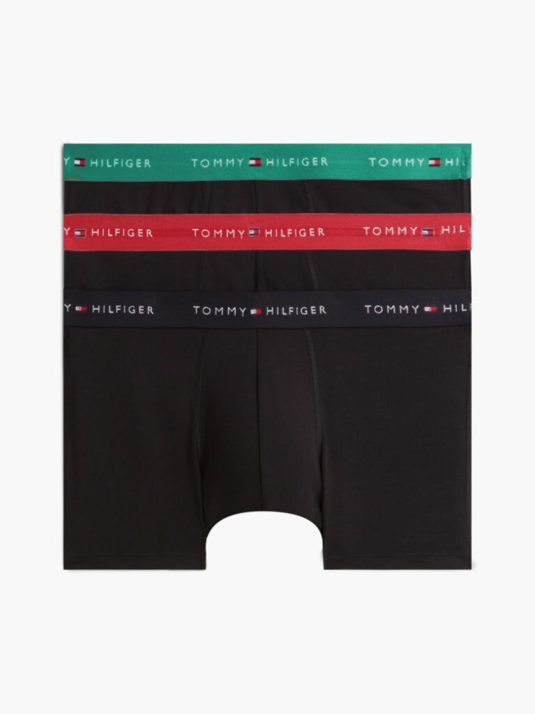 Multi 3-Pack Signature Repeat Logo Waistband Trunks  Men