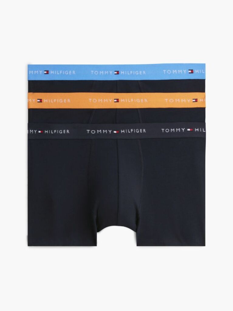 Multi 3-Pack Signature Repeat Logo Waistband Trunks  Men