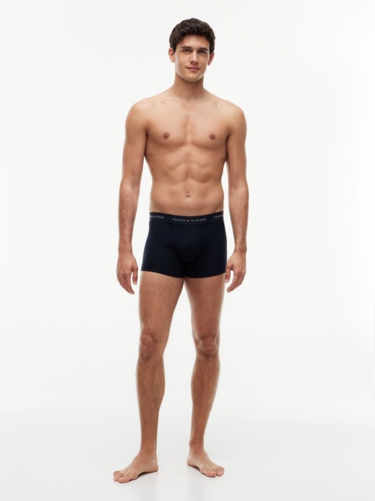 Multi 3-Pack Signature Repeat Logo Waistband Trunks  Men