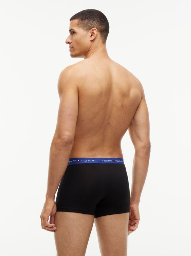 Multi 3-Pack Signature Repeat Logo Waistband Trunks  Men