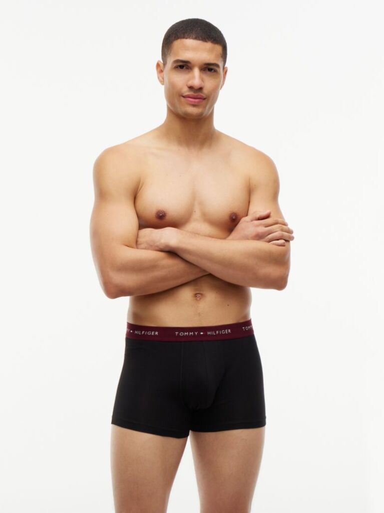 Multi 3-Pack Signature Repeat Logo Waistband Trunks  Men