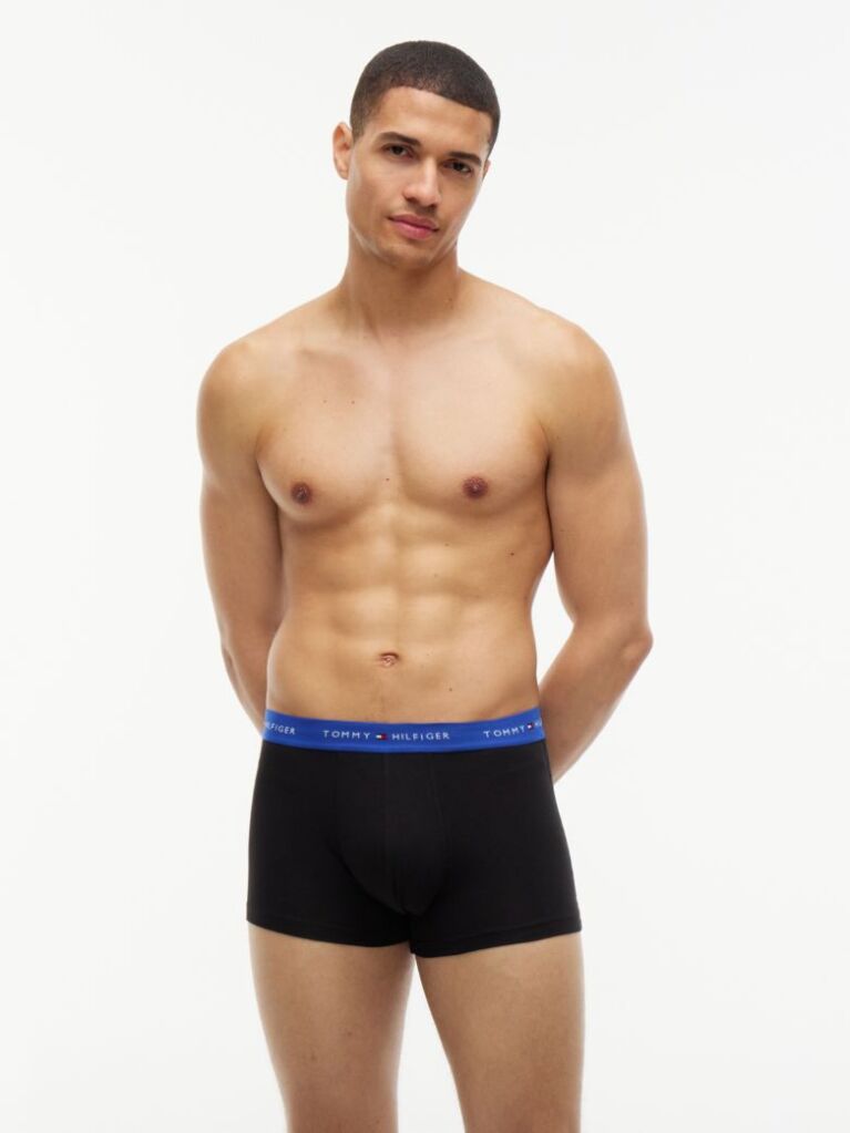 Multi 3-Pack Signature Repeat Logo Waistband Trunks  Men