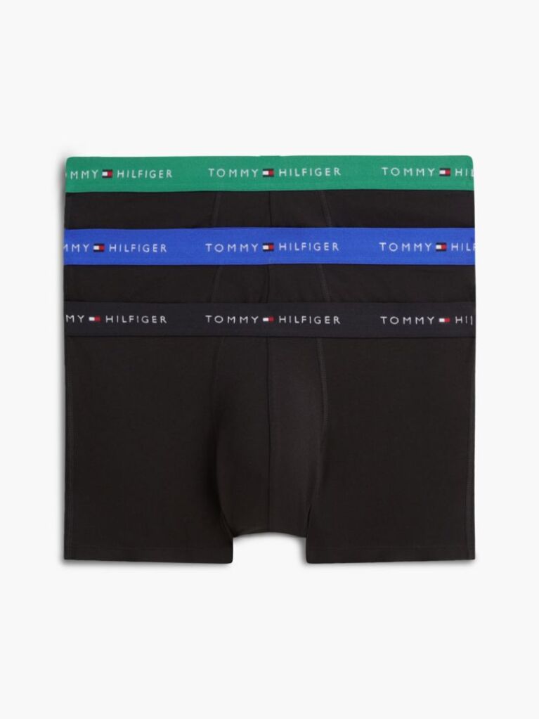 Multi 3-Pack Signature Repeat Logo Waistband Trunks  Men