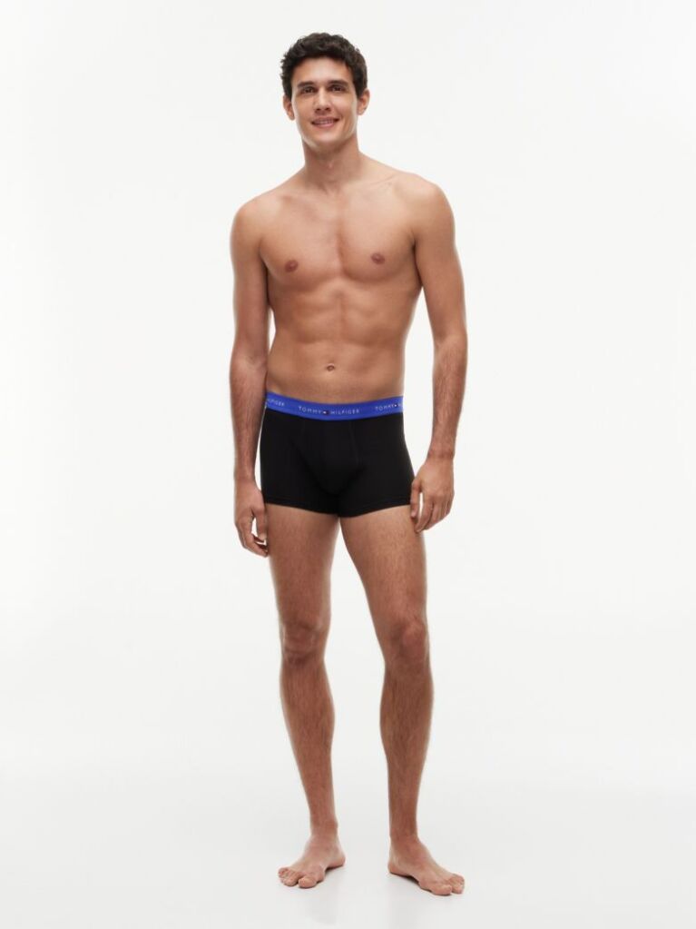 Multi 3-Pack Signature Repeat Logo Waistband Trunks  Men