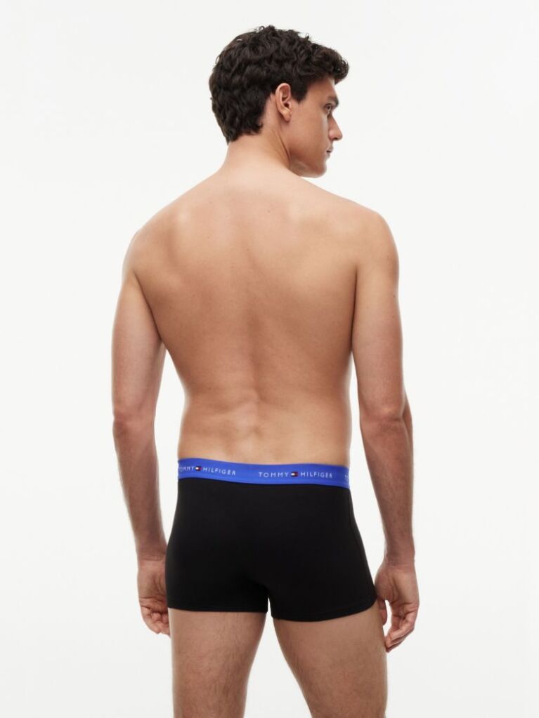 Multi 3-Pack Signature Repeat Logo Waistband Trunks  Men