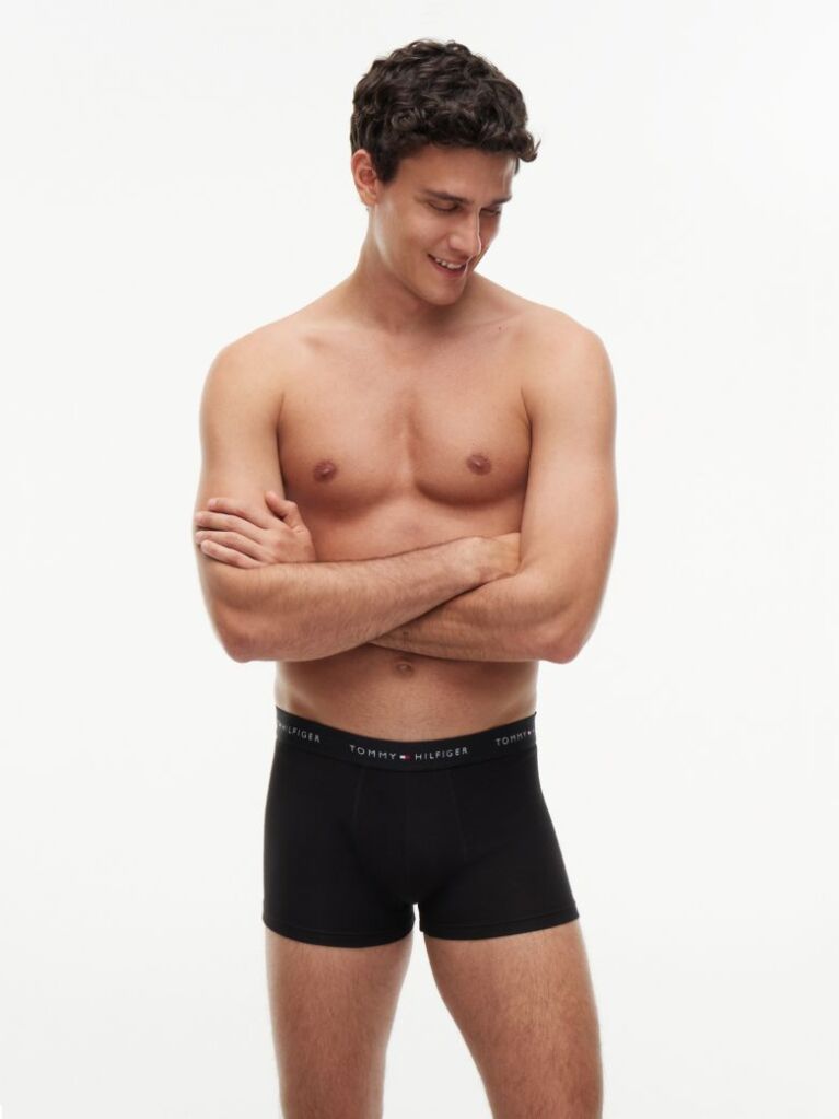 Multi 3-Pack Signature Repeat Logo Waistband Trunks  Men