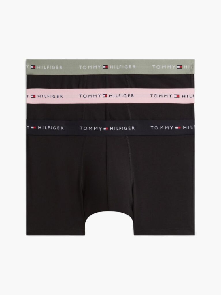 Multi 3-Pack Signature Repeat Logo Waistband Trunks  Men
