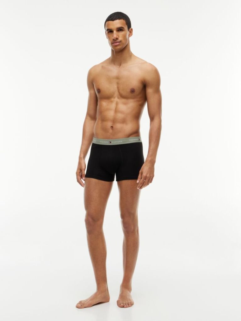 Multi 3-Pack Signature Repeat Logo Waistband Trunks  Men
