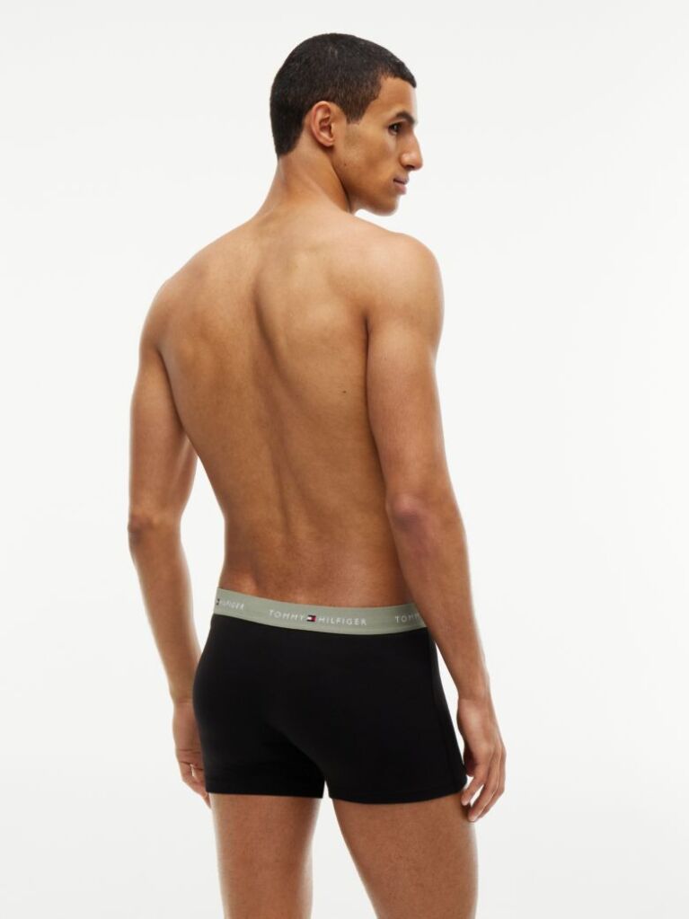 Multi 3-Pack Signature Repeat Logo Waistband Trunks  Men