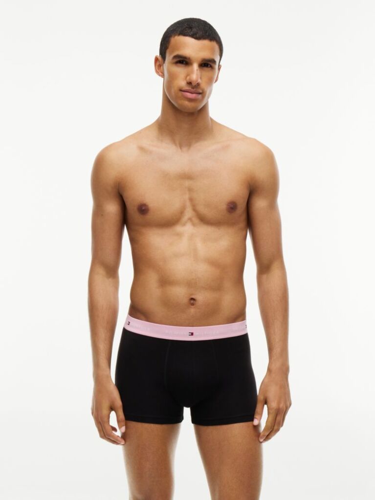 Multi 3-Pack Signature Repeat Logo Waistband Trunks  Men
