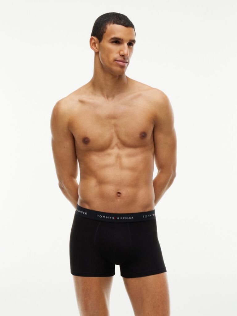 Multi 3-Pack Signature Repeat Logo Waistband Trunks  Men