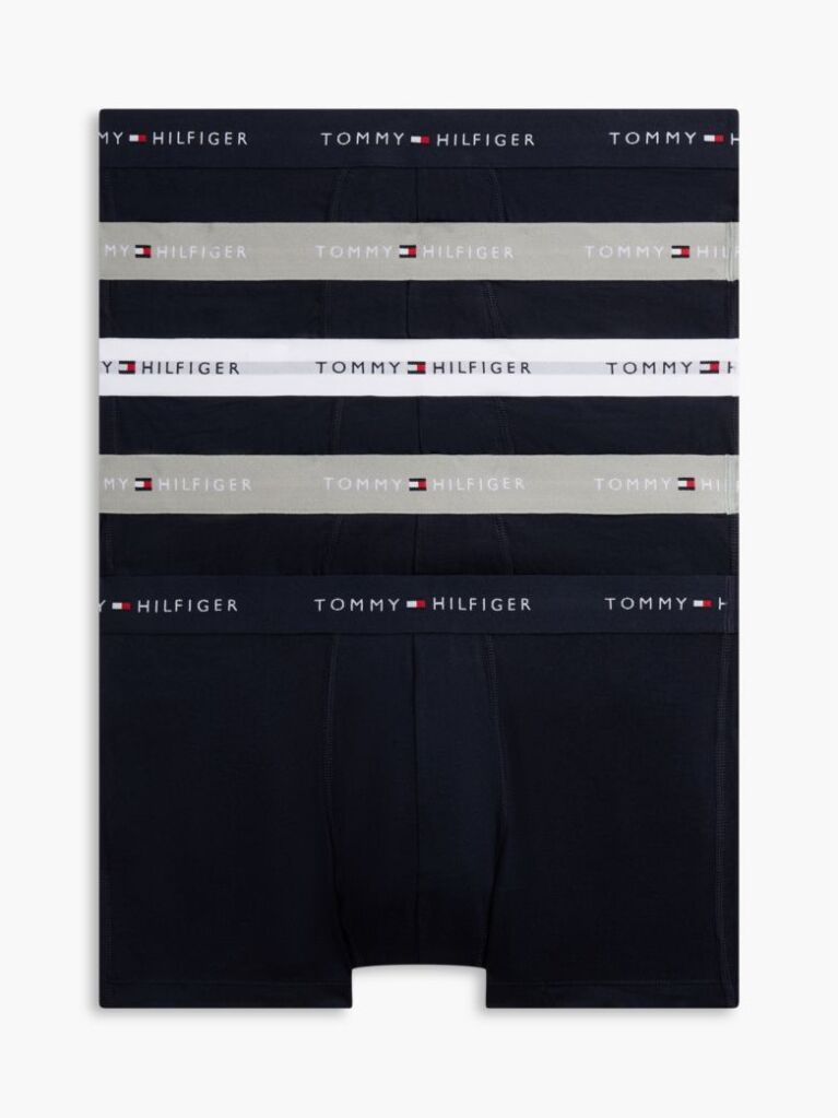 Multi 5-Pack Signature Logo Waistband Trunks  Men