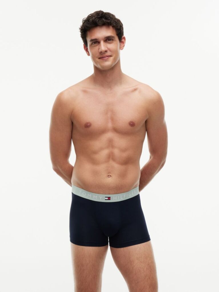 Multi 3-Pack TH Original Logo Waistband Trunks  Men
